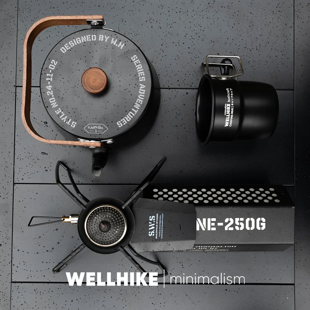 Kettle Outdoor Camping Hard Aluminum Oxide Alloy Teapot Camping Coffee Pot Mountaineering Picnic Kettle