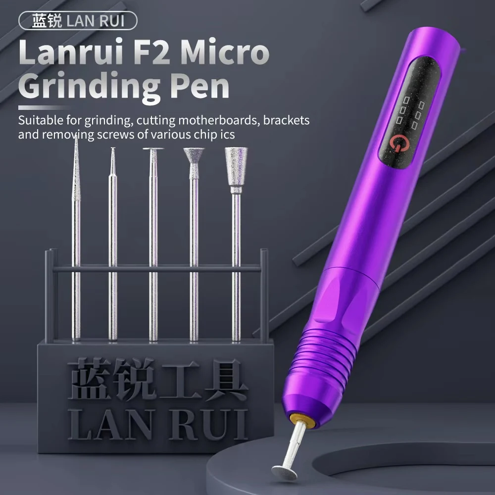 LANRUI F2 Micro Grinding Pen for Mobile Phone Repair – IC Grinding, Frame Polishing Electric Polishing Cutting & Engraving Tool