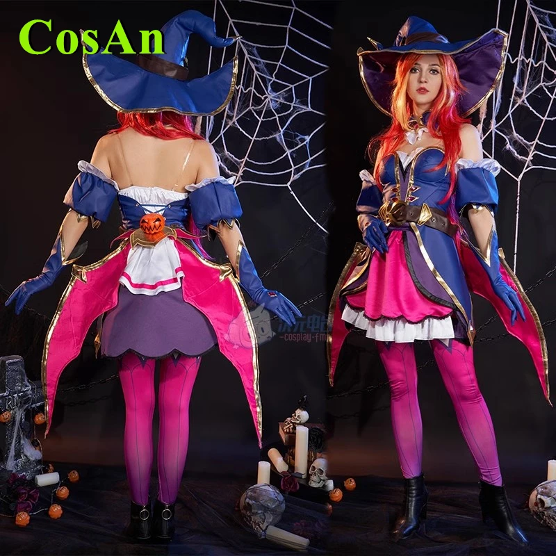 CosAn Game LOL Miss Fortune/The Bounty Hunter Cosplay Costume Huntsman Witch Combat Uniform Activity Party Role Play Clothing