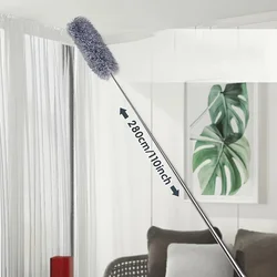 1pcFeather duster dust removal household extended retractable cleaning ceiling dust house roof high