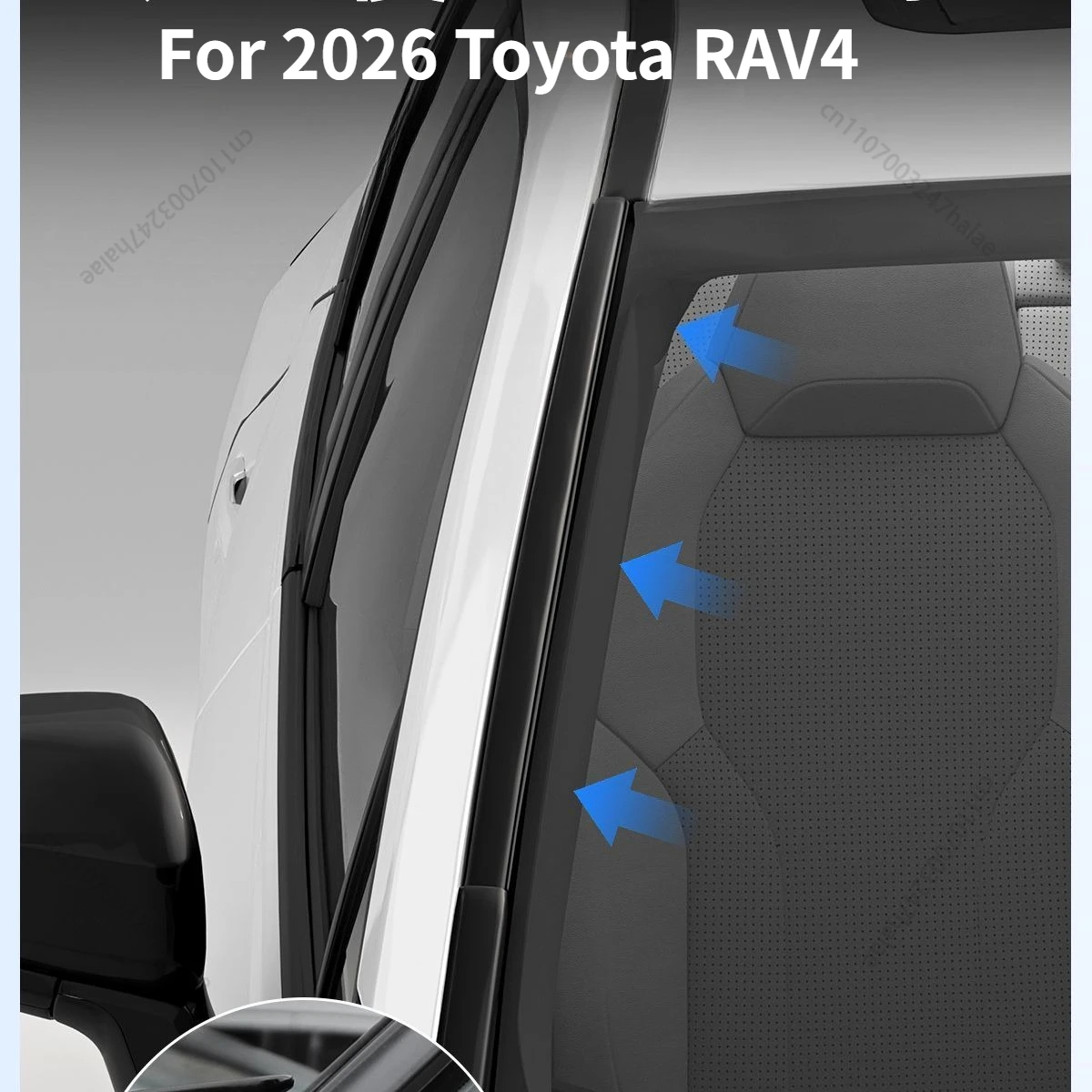 Front Windshield Window Soundproof Weather Stripping Sound Insulation Seal Strip Car Modified Accessories For 2026 Toyota RAV4
