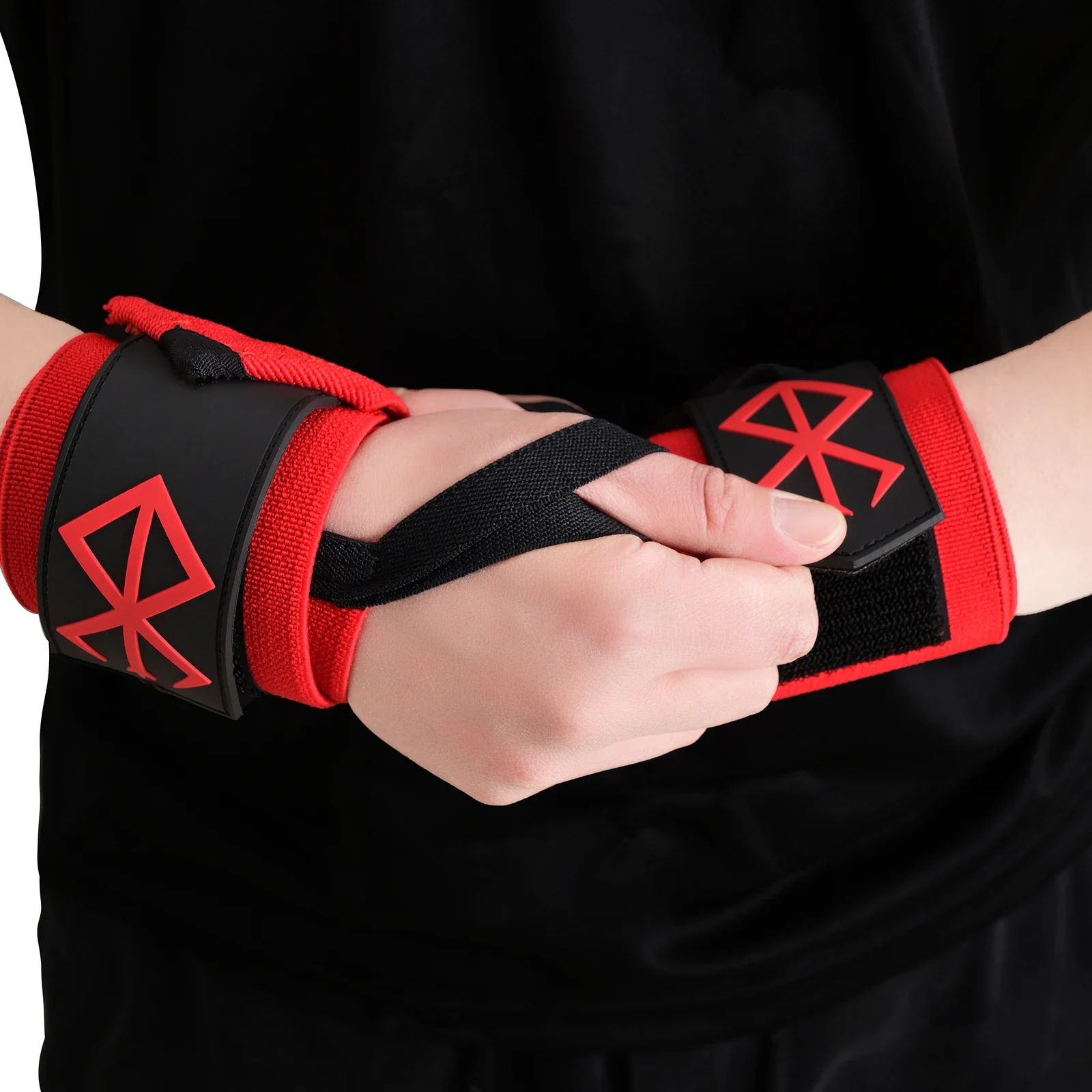 

Berserk Wrist Straps for Weightlifting,Anime Wrist Support with Heavy Duty Thumb Loop,Gym Wrap for Gym,