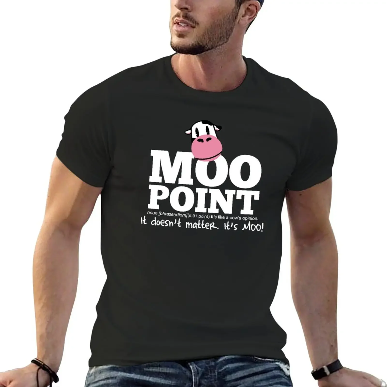 New A Moo Point T-Shirt graphic t shirts plus size t shirts plain t-shirt customized t shirts shirt for men