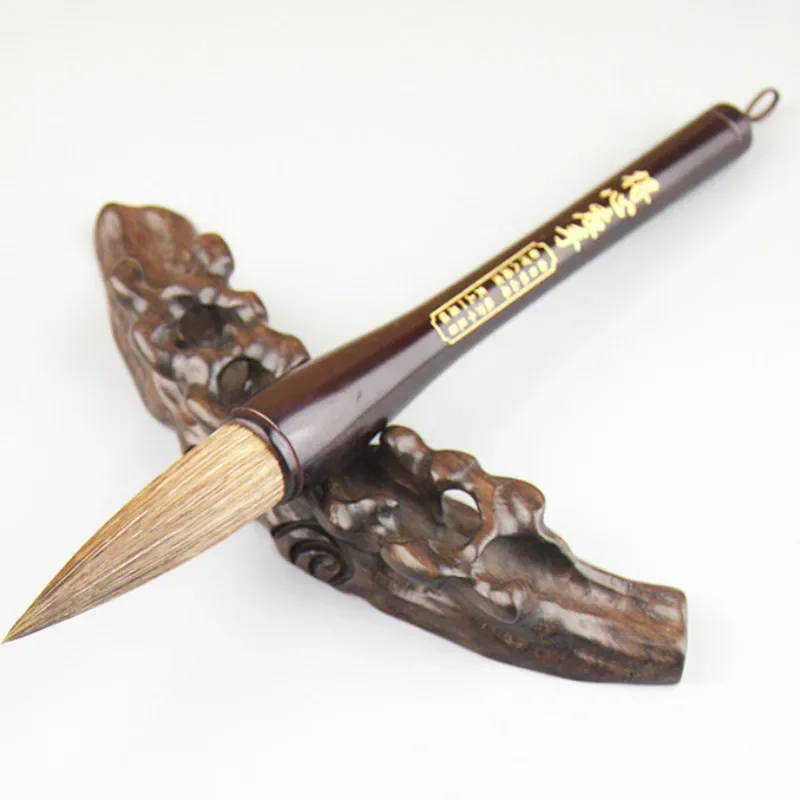 Chinese Calligraphy Brush Pen Rabbit Mixed Hair Chinese Painting Pen Brush Large Hopper-shaped for Couplets Tinta China