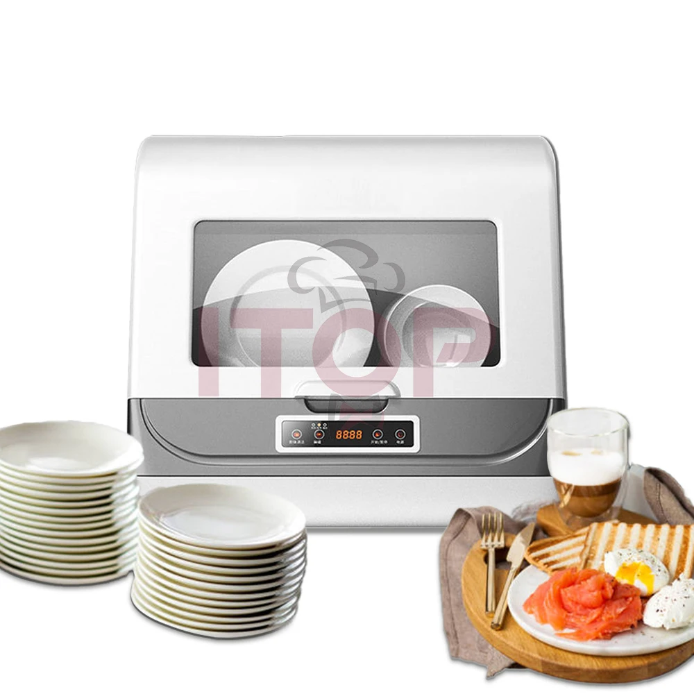 ITOP 8L Tabletop Countertop Desktop Dishwasher Automatic Microcomputer  Electronic Hood Type Dish Washing Washer image 3