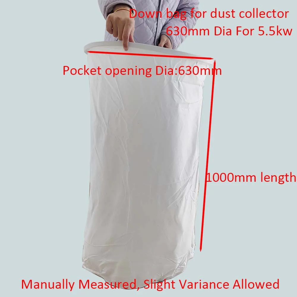 كيس غبار بديل مع حلقة فولاذية 480/630 مللي متر كيس مرشح ضياء للمكنسة الكهربائية النجارة الصناعية وجمع الغبار