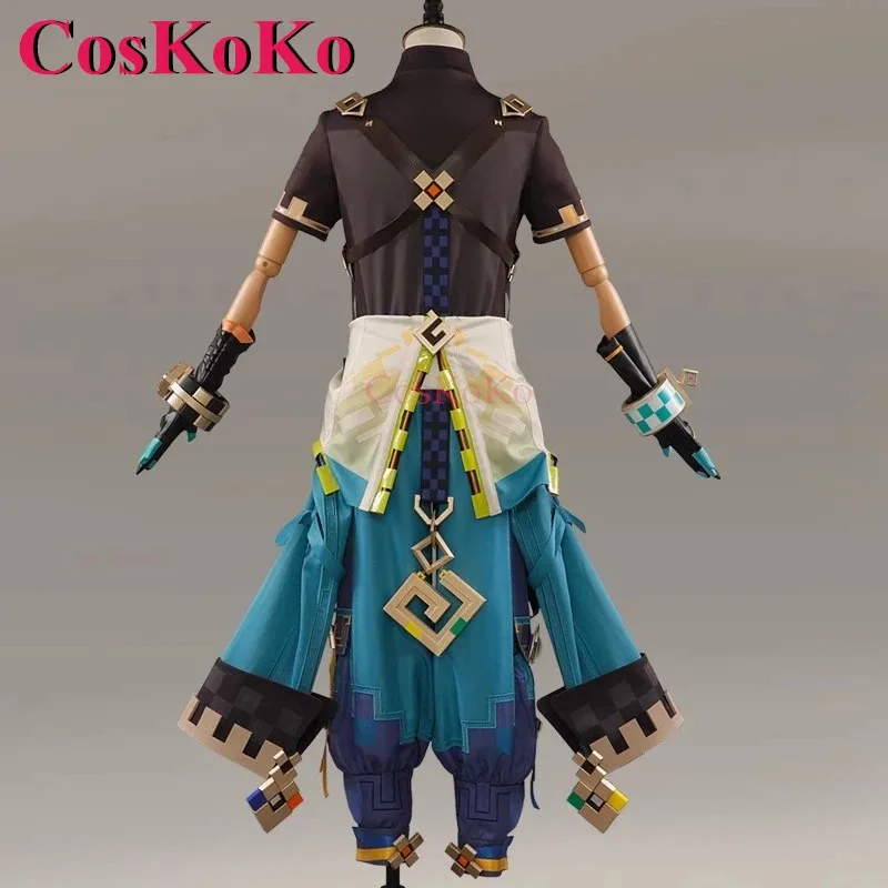 CosKoKo Kinich تأثيري لعبة Genshin تأثير زي مجموعة كاملة وسيم الزي الرسمي هالوين حفلة لعب الأدوار الملابس S-XXL جديد