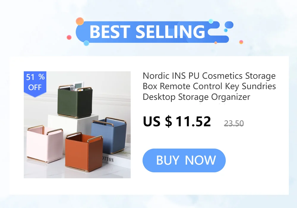 Nordic Stil Leder Ablage Desktop-Organizer Für Schlüssel Schmuck Kosmetische Lagerung Box Klapp Organizer Hause Dekoration – Detail 3