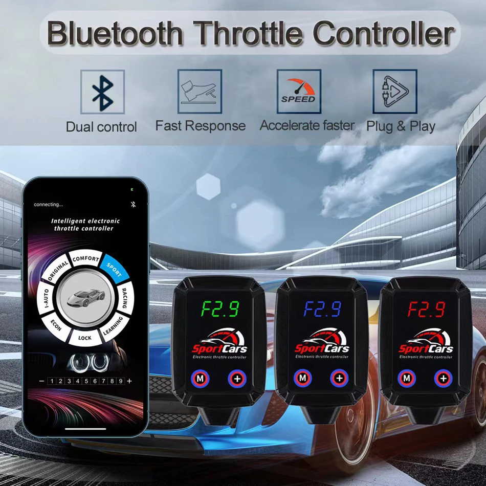 For VW AMAROK 2010+ App Bluetooth+screen dual control electronic throttle controller