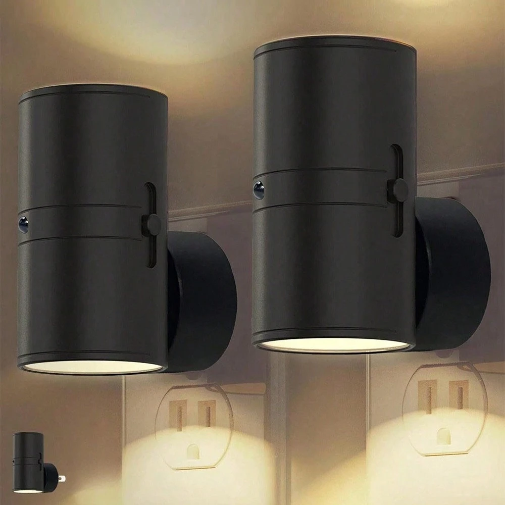 

Ночник с вилкой в стену, вилка европейского стандарта, США, ночник с датчиком заката до рассвета, светодиодный датчик света, 3 цвета, с регулируемой яркостью для спальни, прикроватная тумбочка