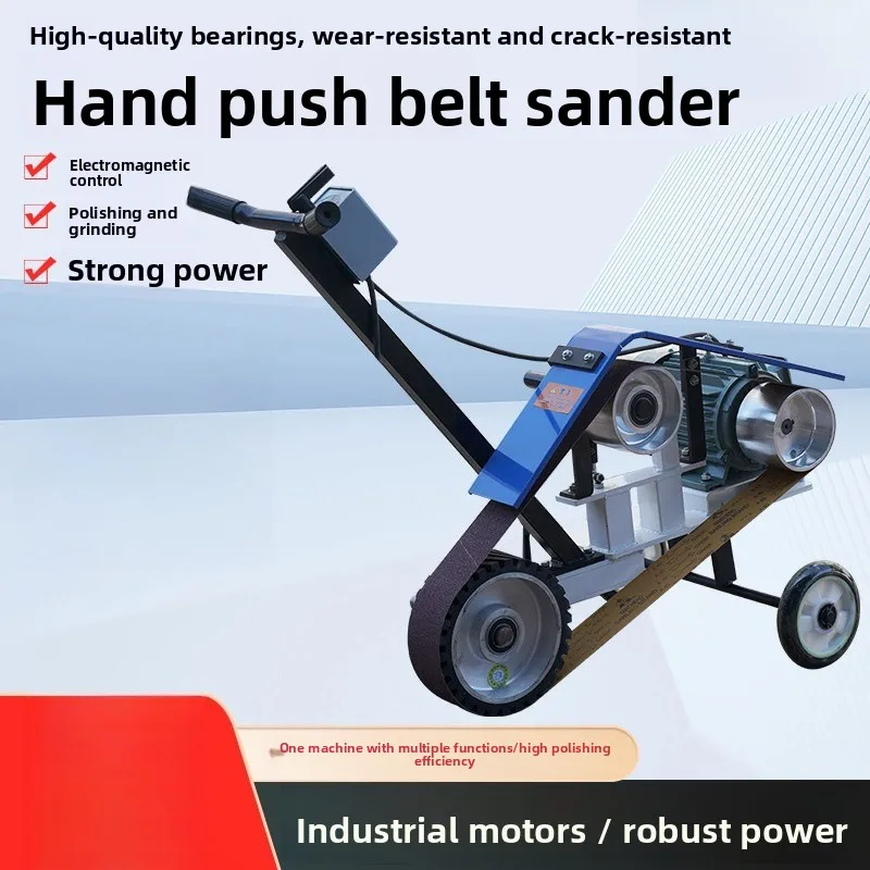 Right Angle Weld Grinder, Flat Grinding Hand Push Belt Grinder