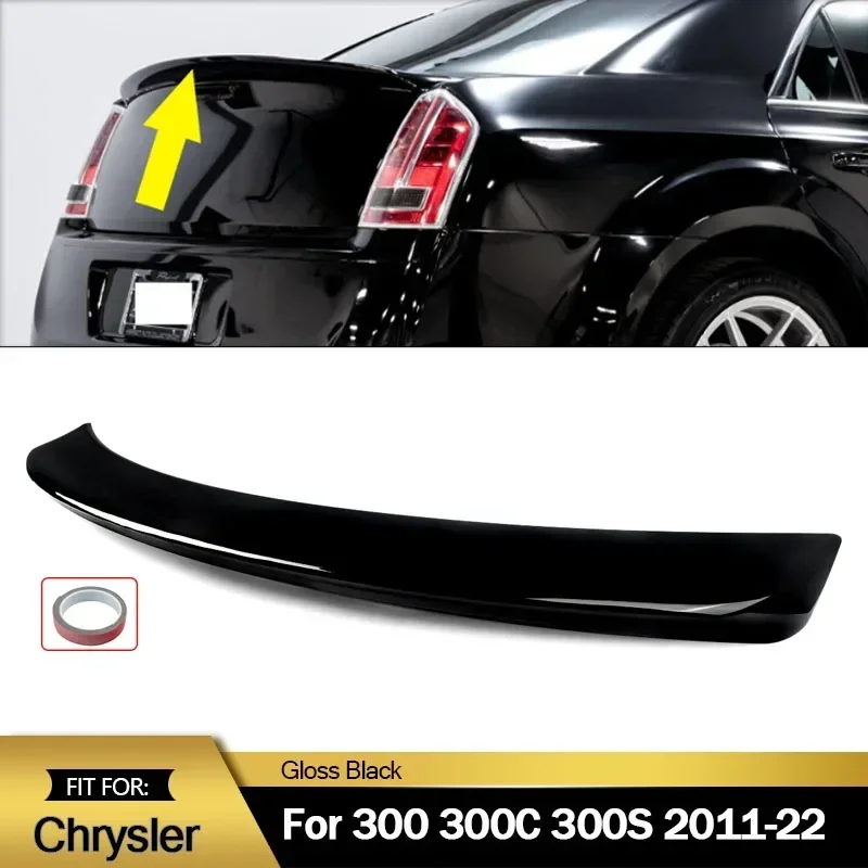 Задний спойлер багажника губа для Chrysler 300 300C 300S 2011-2022 OE Style Carbon Look