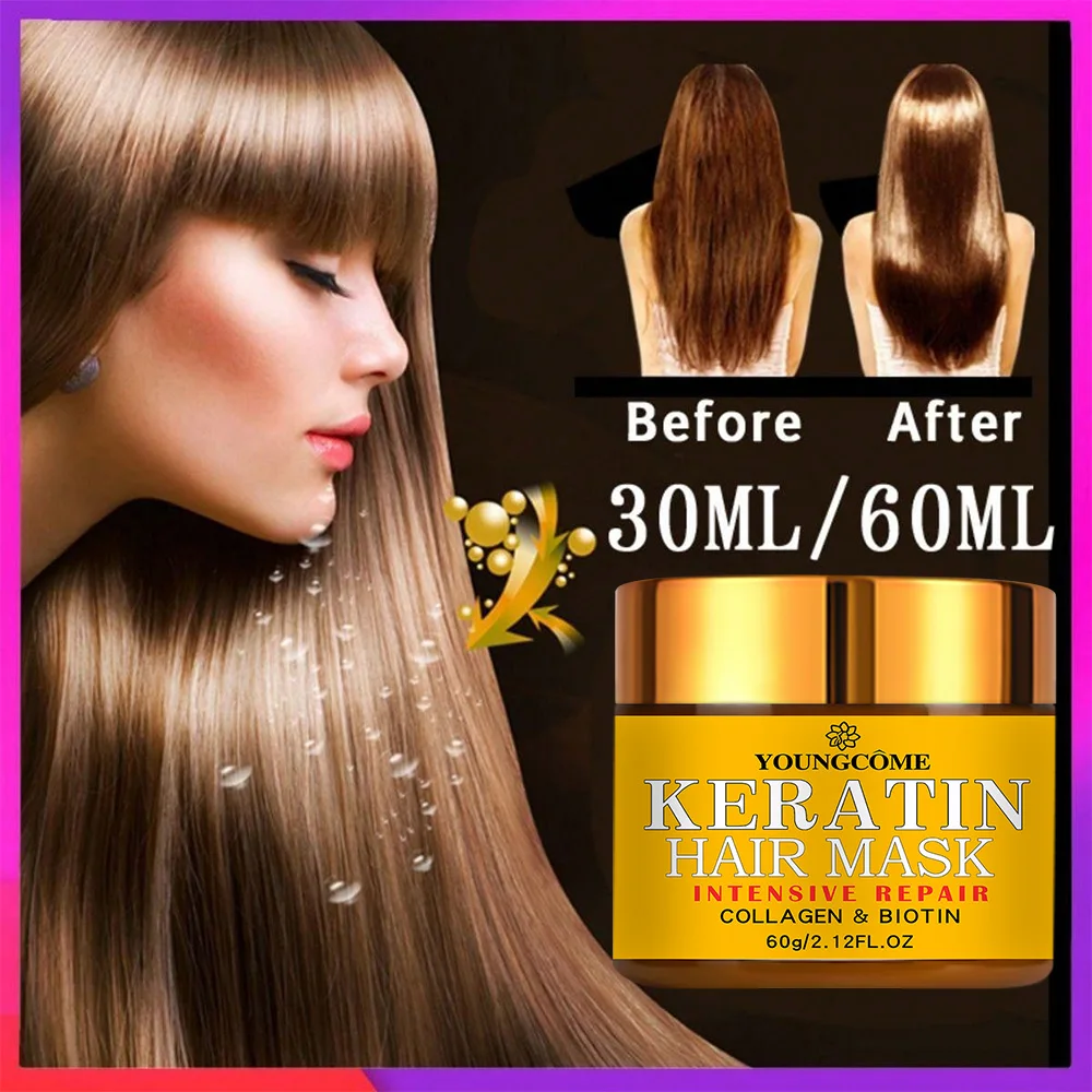 Hair Repairs Hair Mask Biotin Collagen Keratin Treatment