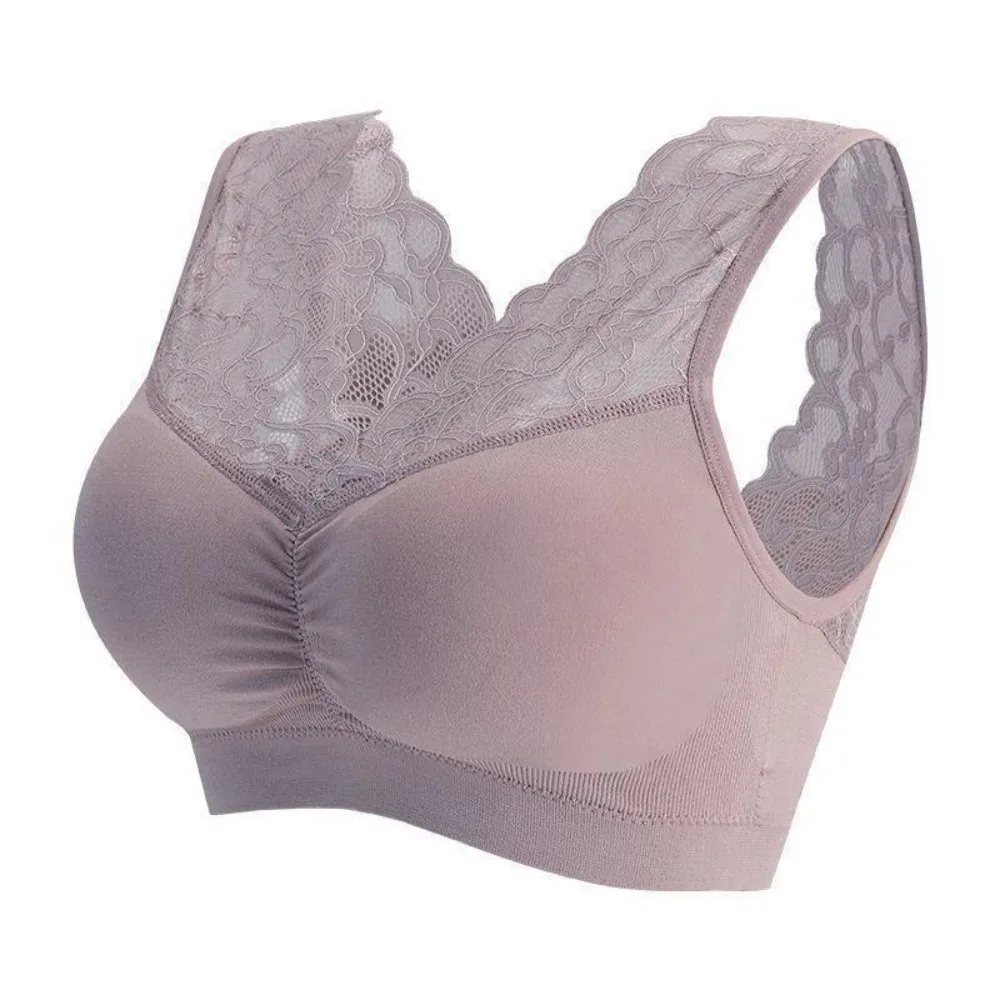 New Polyester Wireless Bra Seamless Comfortable Breathable Padded Bralette Lace Push Up Bra Women Underwear