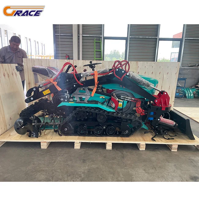 Hot Sale Diesel Crawler Tractor, Multifunctional Farming Equipment With Multiple Attachments, Free Shipping