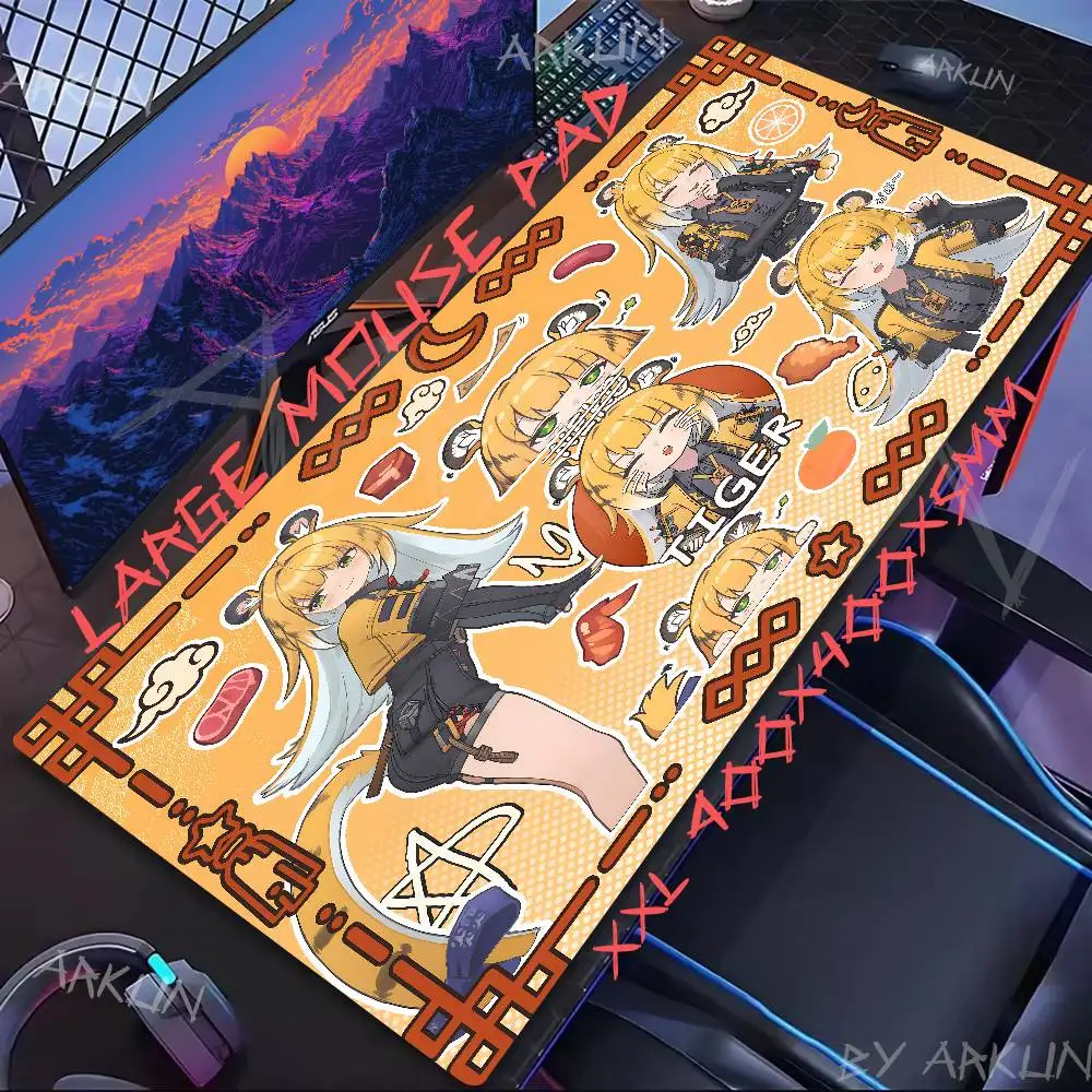 XXL カワイイ ジュフフ ゼンレスゾーンゼロ マウスパッド ゲーマー コンピューターアクセサリー キーボードテーブル 会社 ゲーミング ラップトップデスクアクセサリー PC
