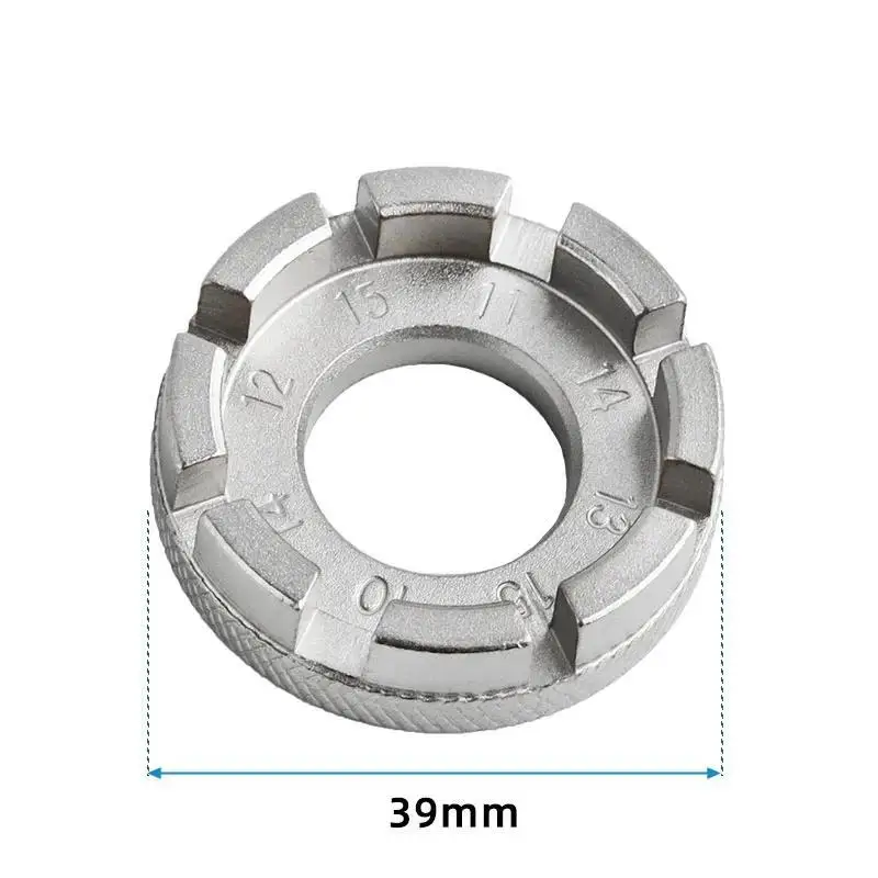 Bicycle Spoke Nipple Wrench 8 Way Groove Bike Wheel Rim Adjuster Spanner Galvanized Repair Service Mtb Tool Key Accessories image 2