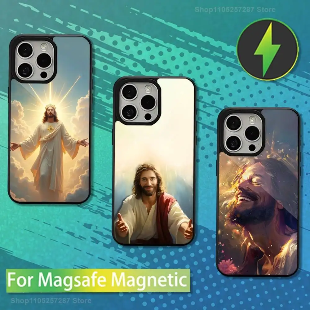 

Religious Jesus Belief Phone Case For iPhone Mini,13,15,Pro,Max,For Magsafe,17,14,Plus,12,11,16,Magnetic Wireless Charging