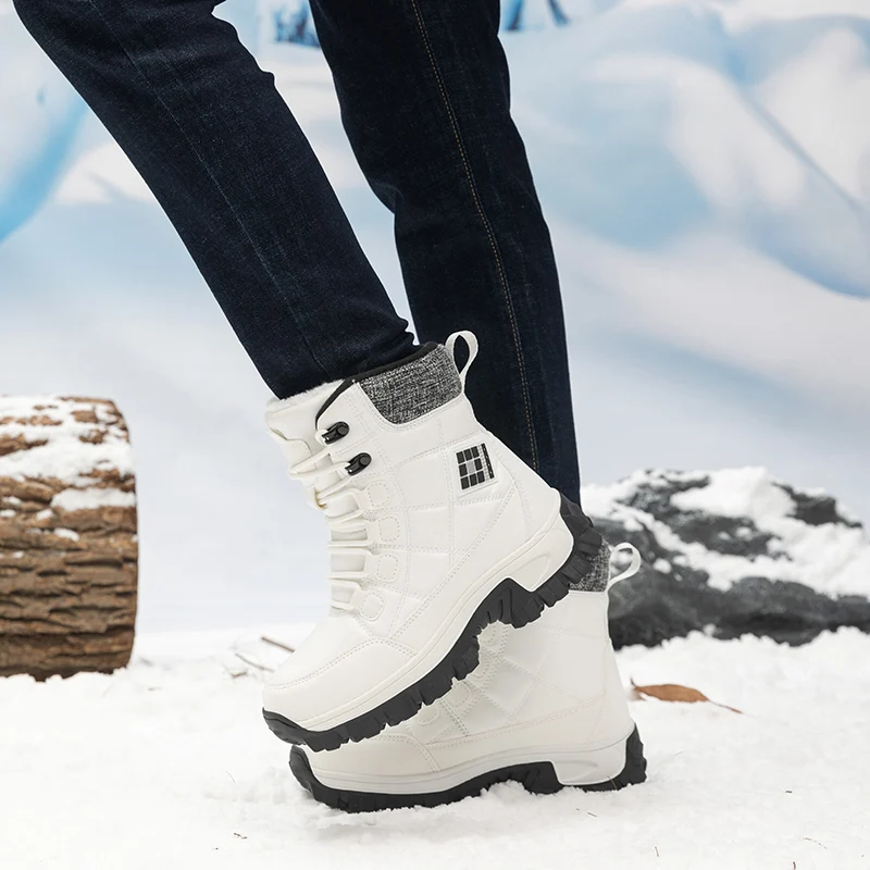 men boots 2024 New Winter Slippers Warm Men Shoes Waterproof Non-Slip Plush Sneakers Male tenis shoes Boots Men Sneakers Winter