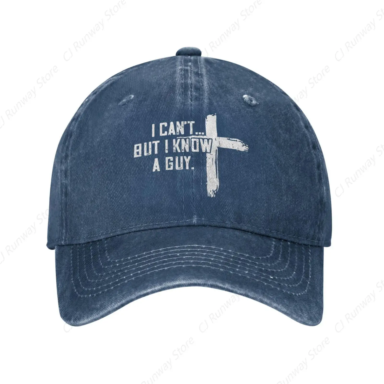 Jesus Hat I Can't But I Know Guy Hat for Women Baseball Sun Cap