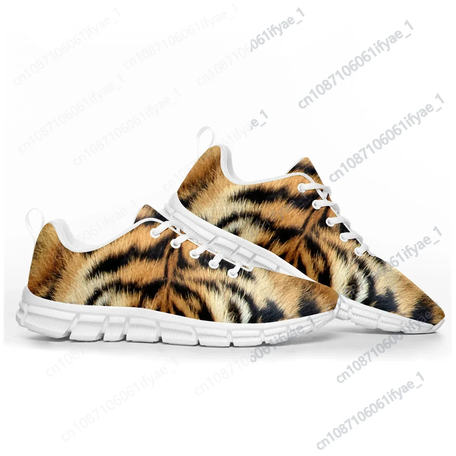 Zapatos deportivos con estampado 3D de rayas de tigre para hombres, mujeres, adolescentes, niños, zapatillas de deporte con estampado de marea, zapatos casuales de calidad personalizados para parejas