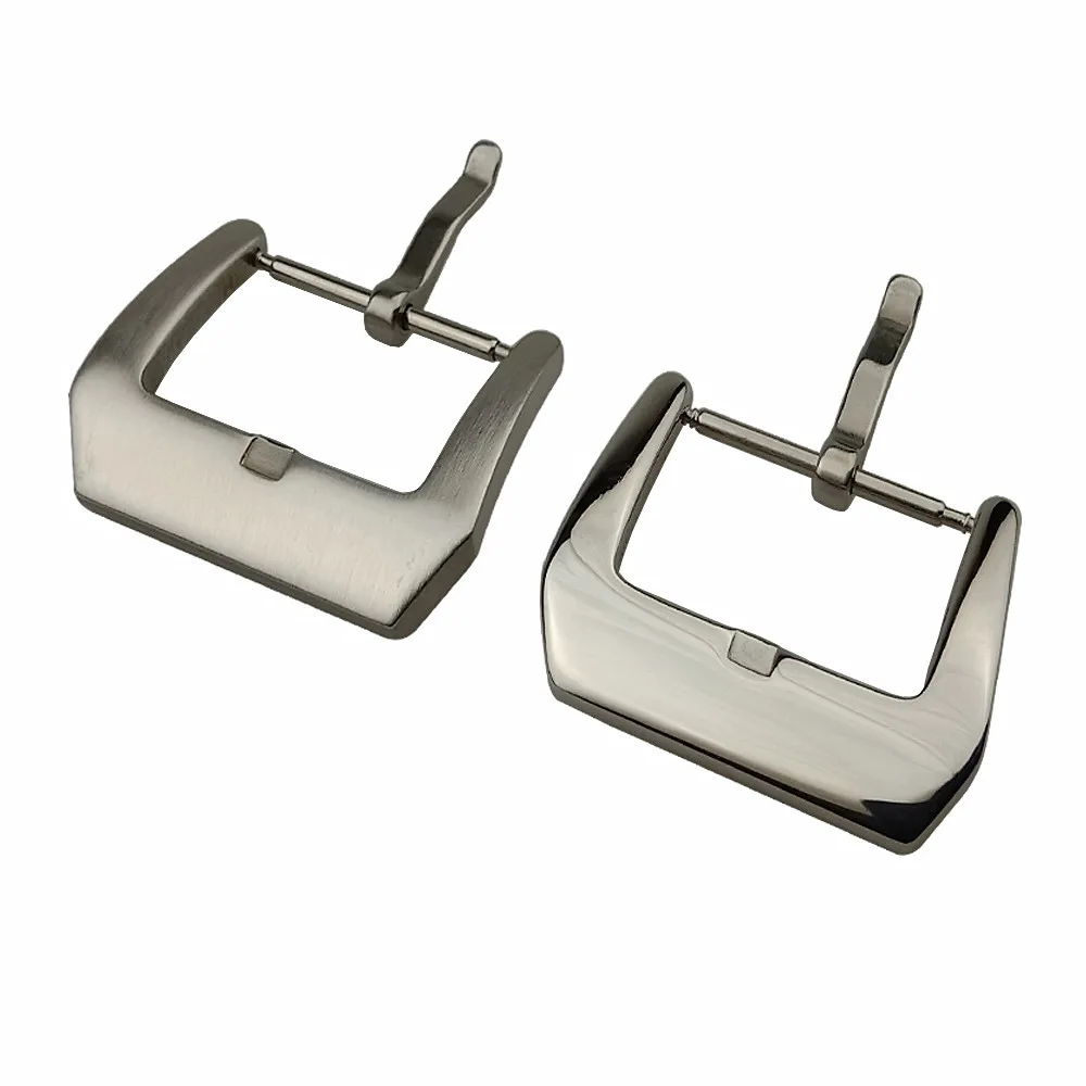 Stainless Steel Watch Buckle 16mm 18mm 20mm 22mm 24mm Men Women Watch Band Universal Polished Brushed Metal Watch Clasp