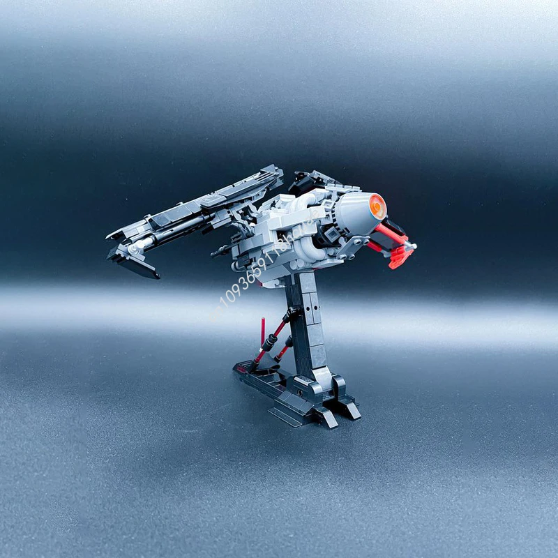 632PCS MOC Star Battle Darth Vader's TIE Raven Spaceship Model Building Blocks Stacking Bricks Creative Kid Toy Gift Diy