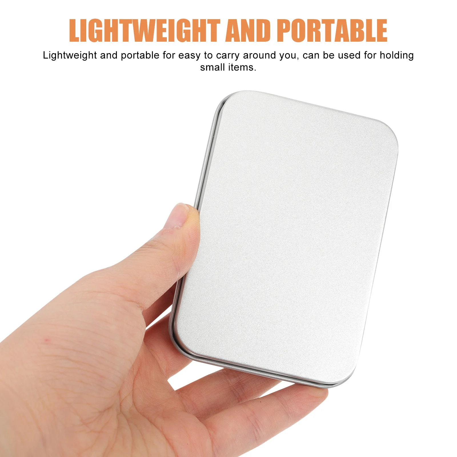 

6Pcs Tinplate Iron Rectangular Storage Case Candy Holder Jewelry Box Gift Packing Container Creative Durable Canister