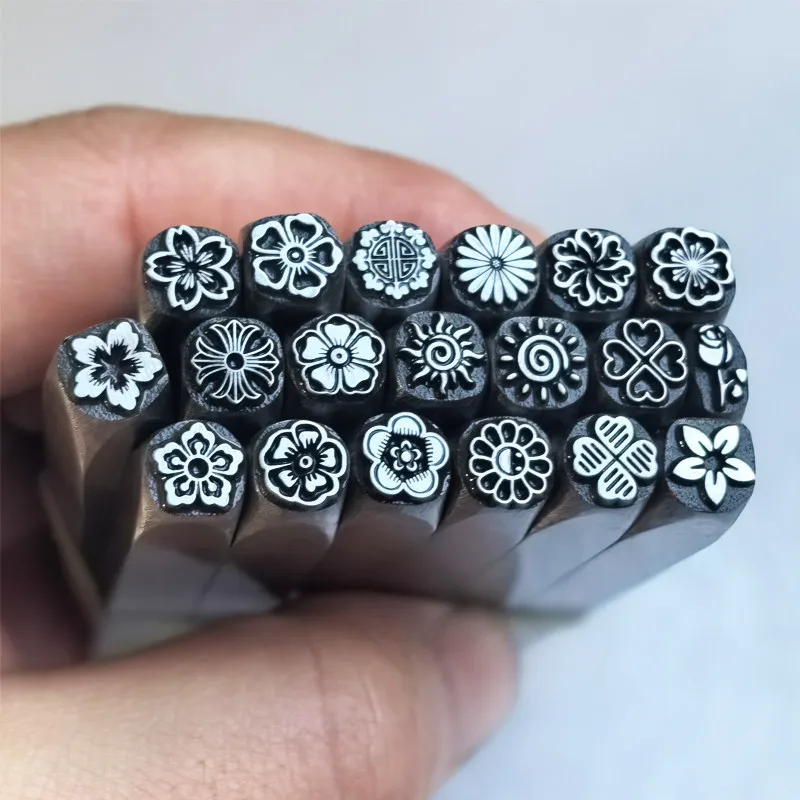

Flower Chisel, Carving Knife Set, Gold And Silver Jewelry Tools, Hand-tapped Steel Printing, Mold Seal 7 mm