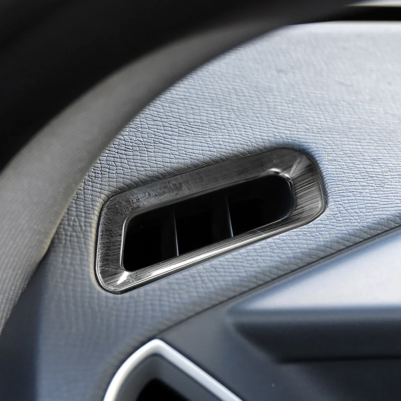 

Декоративные накладки на воздуховоды приборной панели для Volvo XC60 2009-2017 (левый руль), нержавеющая сталь, для интерьера автомобиля