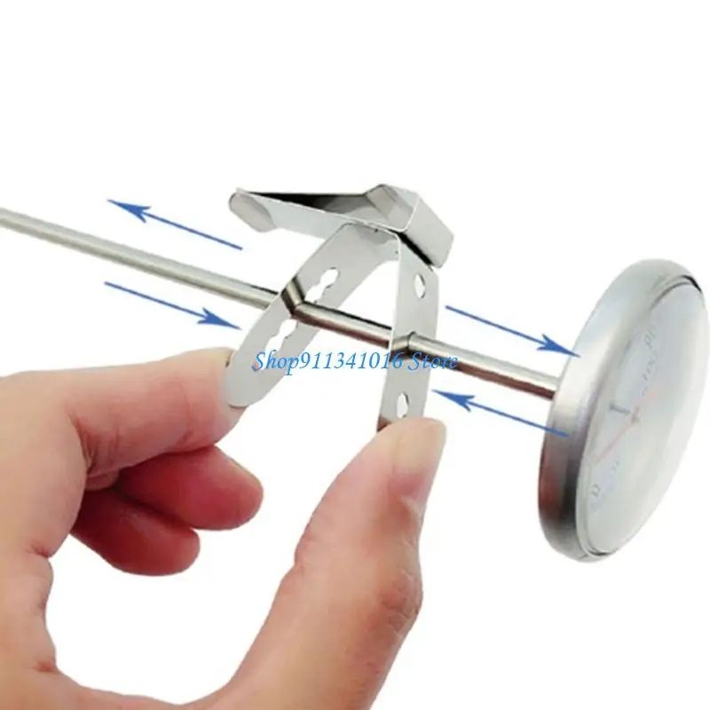 Easy Attach 304 Stainless Steels Thermometers Clip Grill Probe Holder for BBQ Oven Cooking Accessories
