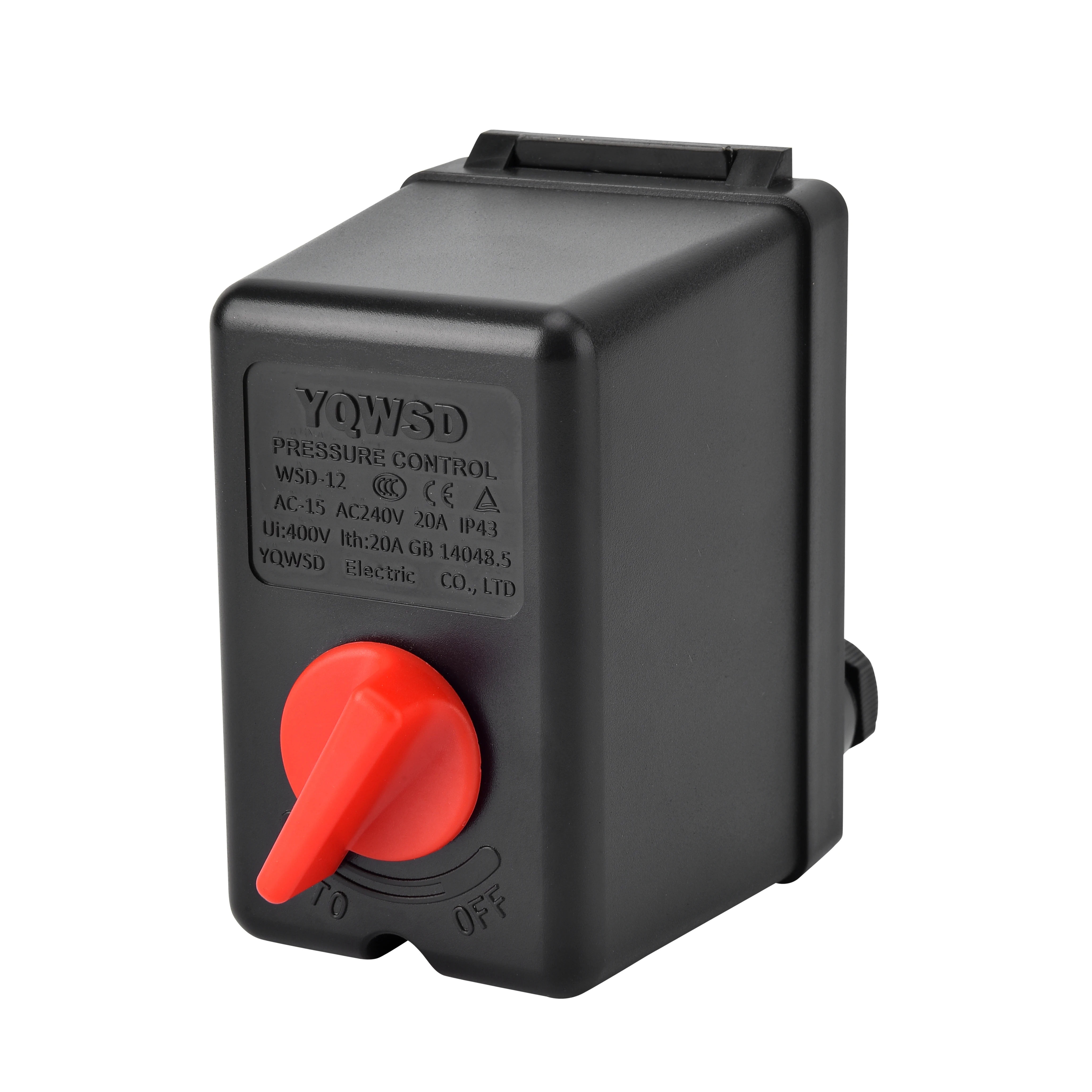 1- Port Horizontal rotary switch 6-8bar air compressor accessories silver contact automatic pressure control switch
