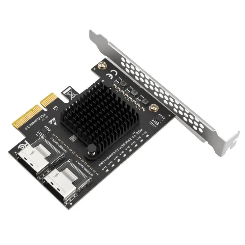 PCI-E to SFF-8087 adapter card 8 disk miniSAS/SATA3.0 hard disk expansion card 6G8 port