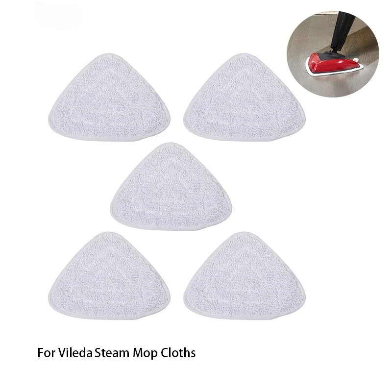 1pcs Quality Microfiber Steam Mop Pad,Steam Cleaner Parts Triangle Replacement Cloths For Vileda