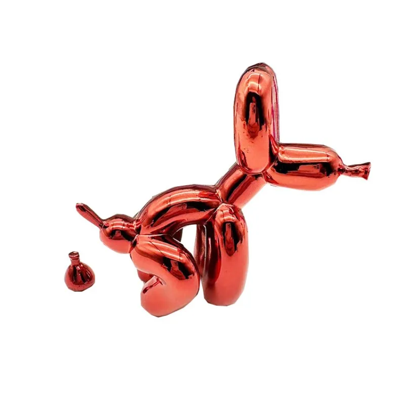 2024 New Fashionable Classic Poo Dog Ornament Balloon Dog Ornament Tide Play Ornament Resin Crafts Home Ornament New Product