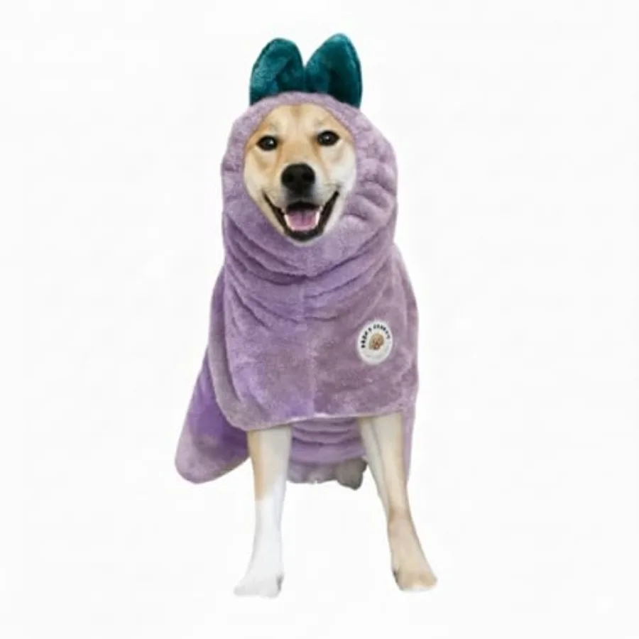 

Полотенце-халат Preiu для собак из впитывающего микроволокна, очень большое, для собак и кошек, уютное, быстросохнущее, для сушки питомцев после купания.