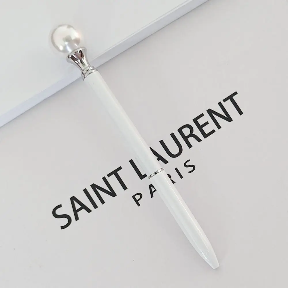 Creative Writing Smoothly Pearl Pen Quick-Drying Unique Neutral Gel Pens Luxury Metal Signature Pen Student