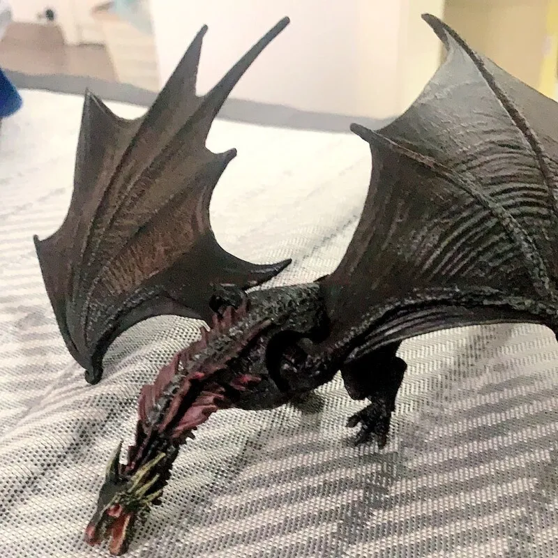 2024 Game Of Thrones Frost Wyrm Viserion Black Dragon Movable Figure Action Model Toys Desk Model Birthday For Gift