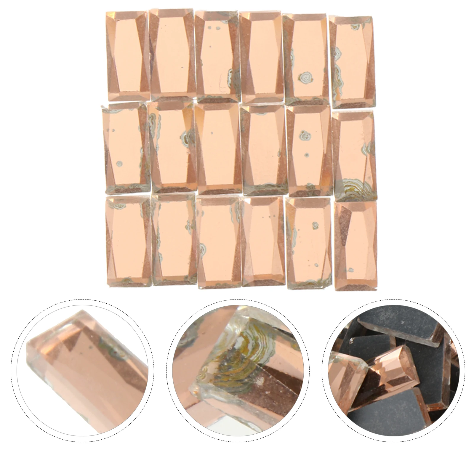 

400Pcs Flatback Glass Crystal Gems Decorative Stones for DIY Crafts Scrapbook Hairpins Bracelets Clothing Sewing Projects