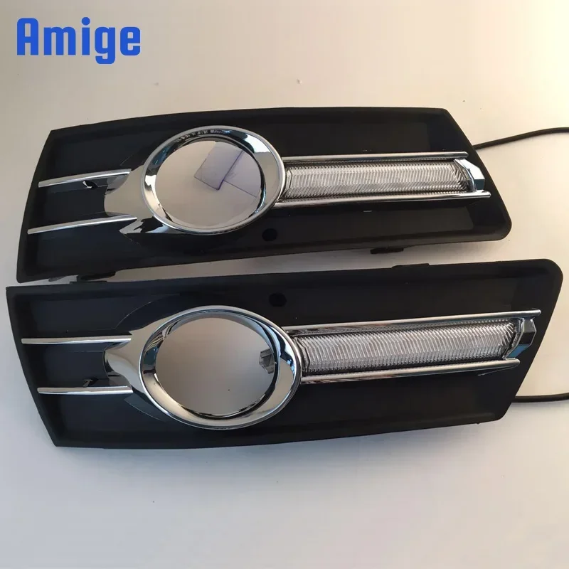 

Автомобильные светодиодные дневные ходовые огни DRL для Volkswagen VW Passat CC 2009 2010 2011 2012, указатель поворота, дневные фары для вождения