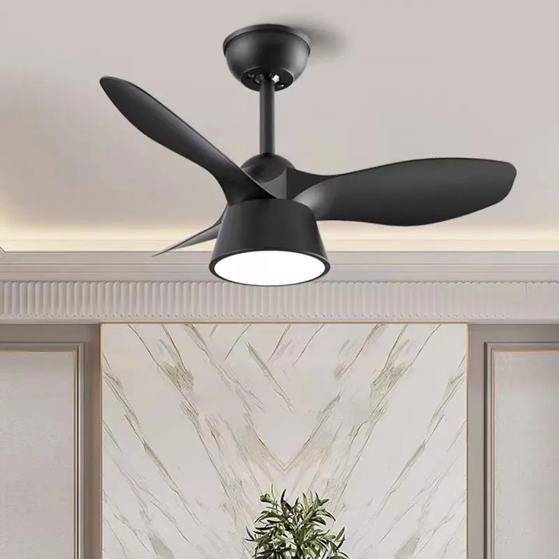 Smart LED industrial fan 32inch LED with Remote Control Black White black ceiling fan with light Children's Bedroom fan for work