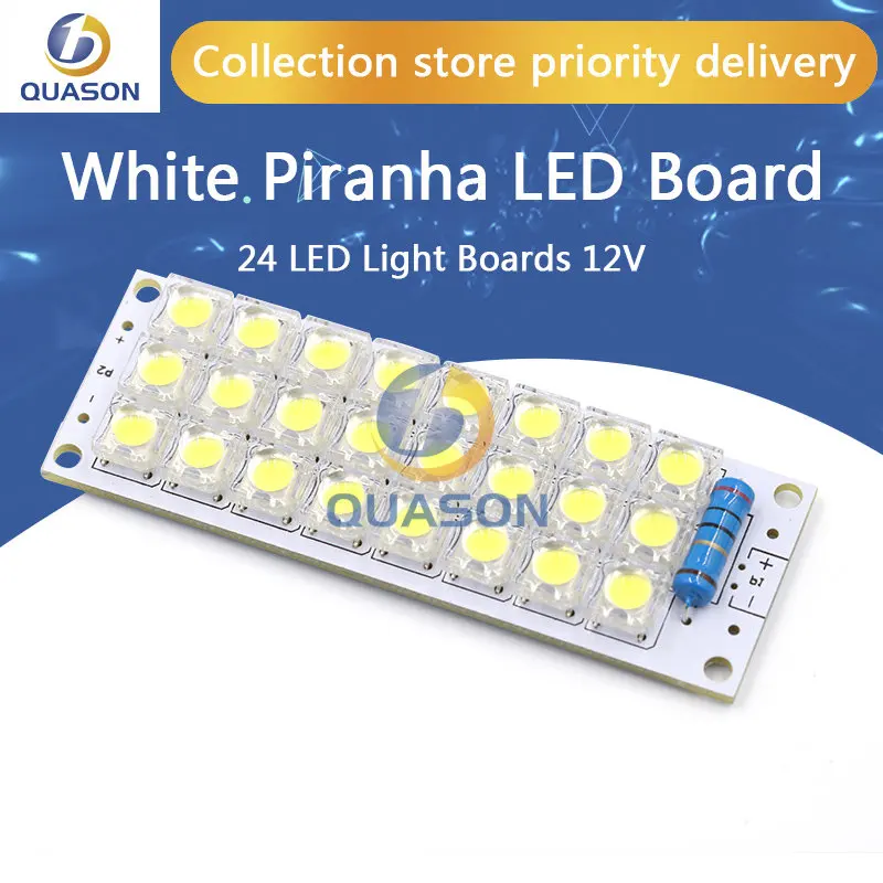 White Piranha LED Board 24 LEDs Light Panel USB Lamp Energy Saving LED Panel Super Bright 12V