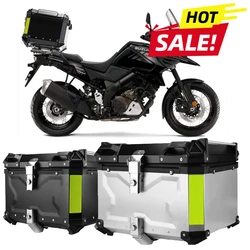 65L Motorcycle Helmet Box Universal Top Tail Rear Luggage Storage Tool Cases Lock for YAMAHA TMAX for HONDA NC750 CBR650 for BMW