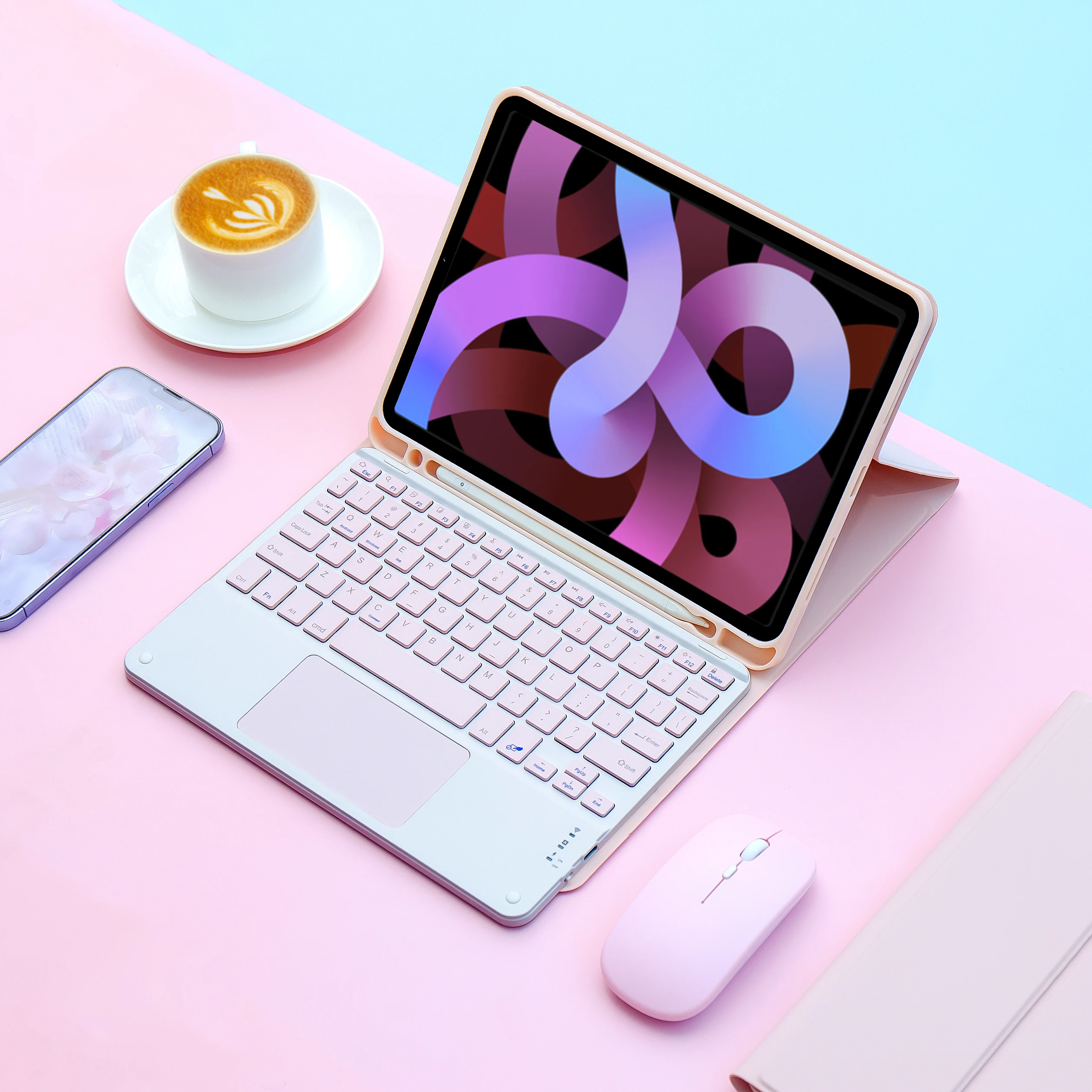 Magic toetsenbord Draadloze Muis Voor iPad 9e Generatie Case A16 iPad 10.2 7e 8e Cover iPad Pro 11 M4 Air M3 10e Air 5/4 Funda