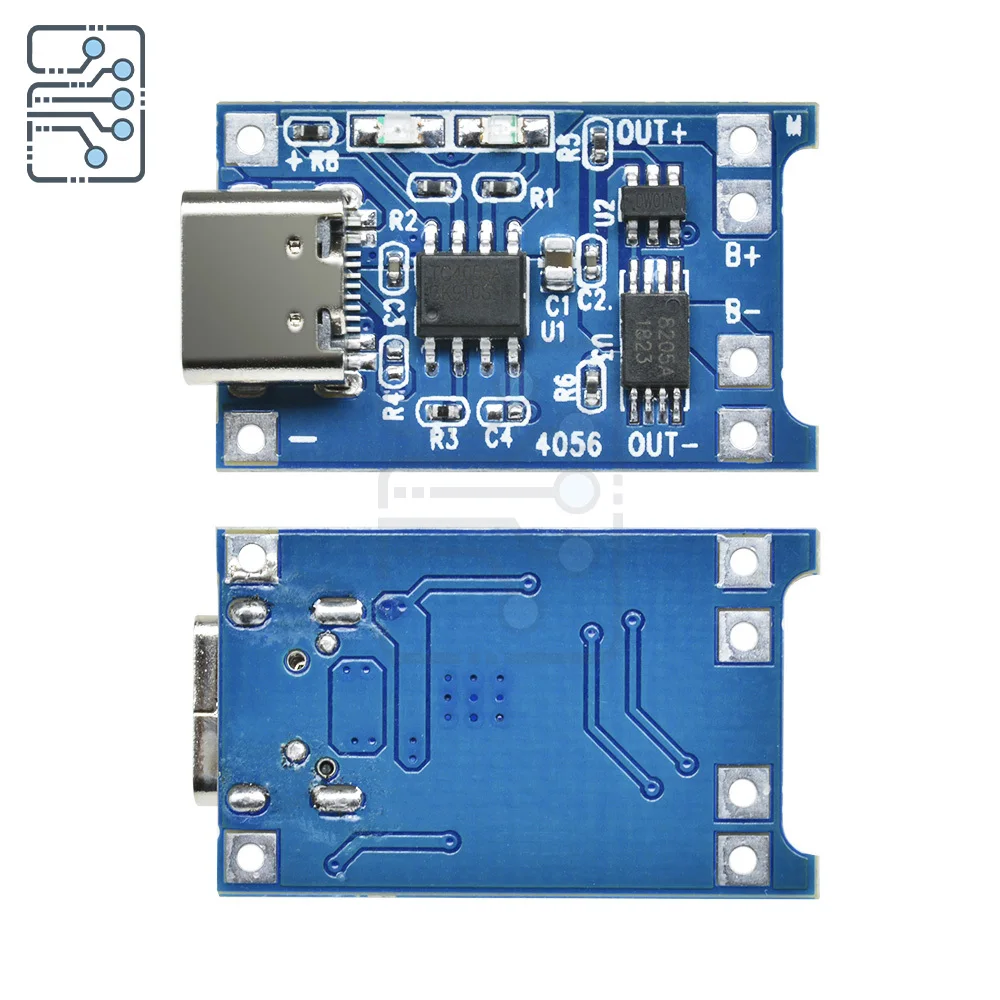 TP4056 18650 type-c Micro USB/ Mini USB 5V 1A lithium battery charging board charger module + protection dual function