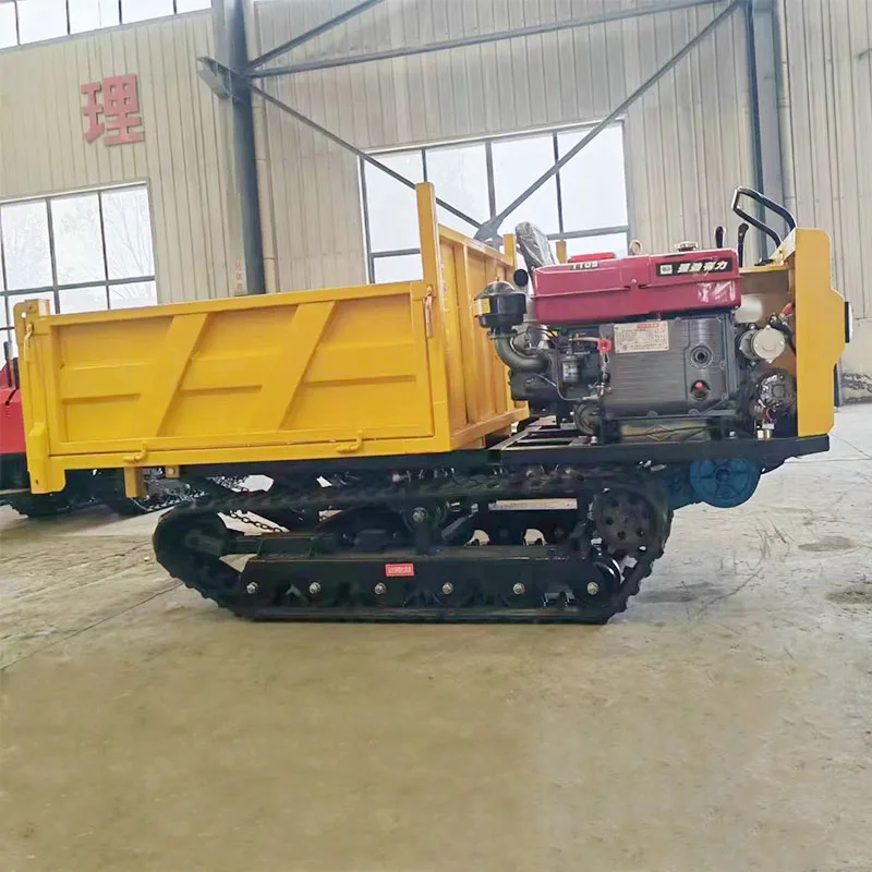 Factory Direct Wholesale Electric Start Rubber Track Tracked Carrier For Construction Site Hauling To Prevent Ground Damage
