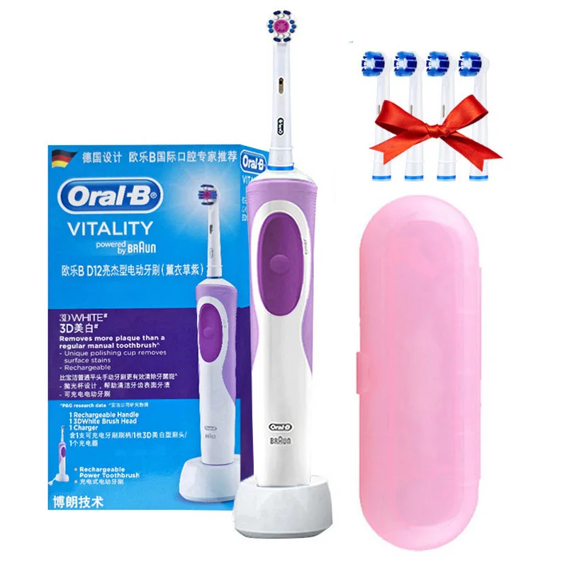 Электрическая зубная щетка Oral B D12 Vitality с таймером и 2D чисткой — фото товара