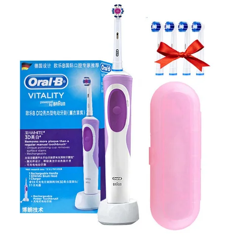 Электрическая зубная щетка Oral B D12 Vitality с таймером и 2D чисткой — фото товара