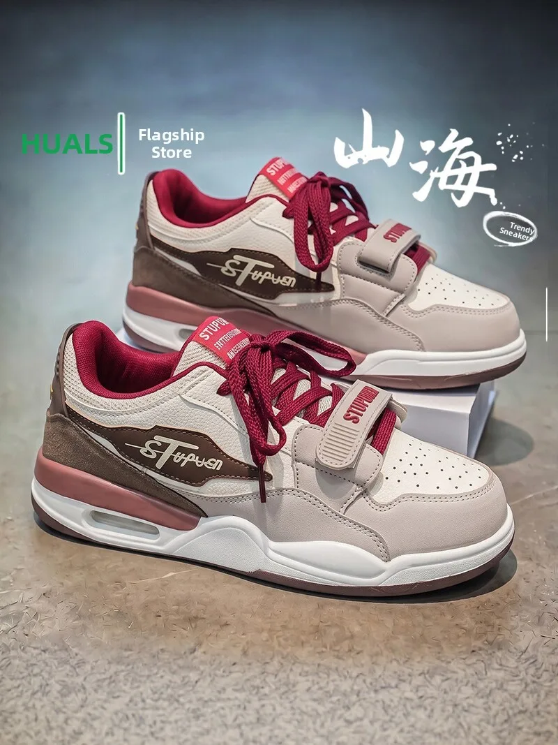Men's Casual Shoes Leather Surface Waterproof Anti-slip Lightweight Soft Bottom Sports Sneakers Trendy All-Match Fall Season