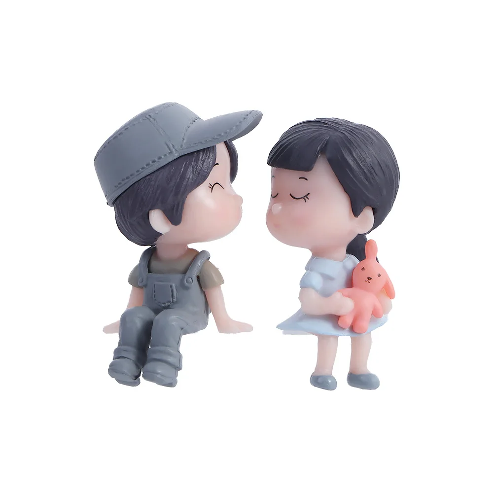 and Women Dashboard Figure Creative Center Console Girls Gifts Action Figure Balloon Ornament Cartoon Couples Car Decoration